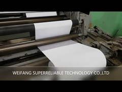 하얀 글래신 라이너로 코팅된 스티커 페이퍼 롤 HM0133을 던지세요