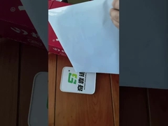 TG3035 모델 접착제 라벨 뭉치 25 um 하얀 PET 100G 하얀 글래신 라이너