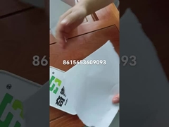 검은 접착제 반 광택 종이